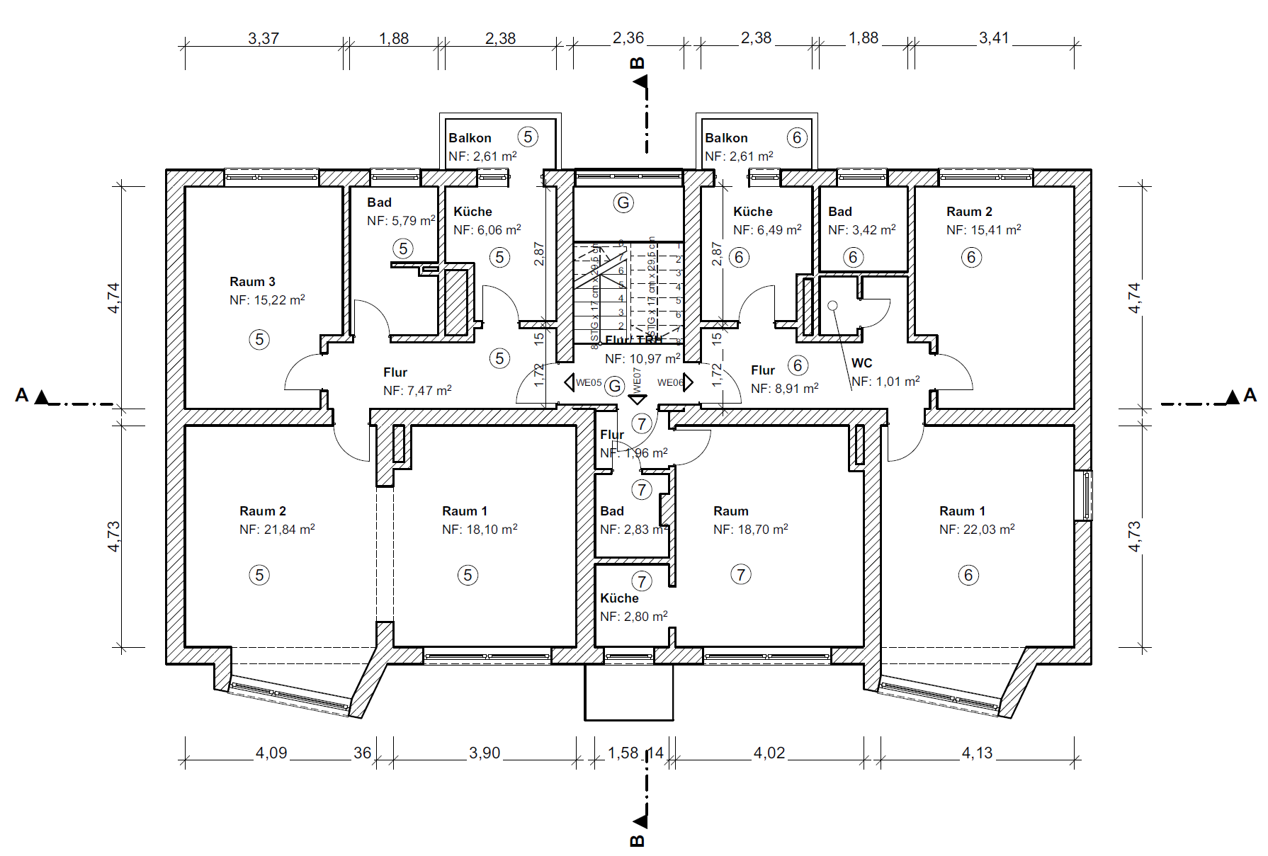 Grundriss – Wohnung Nr. 5